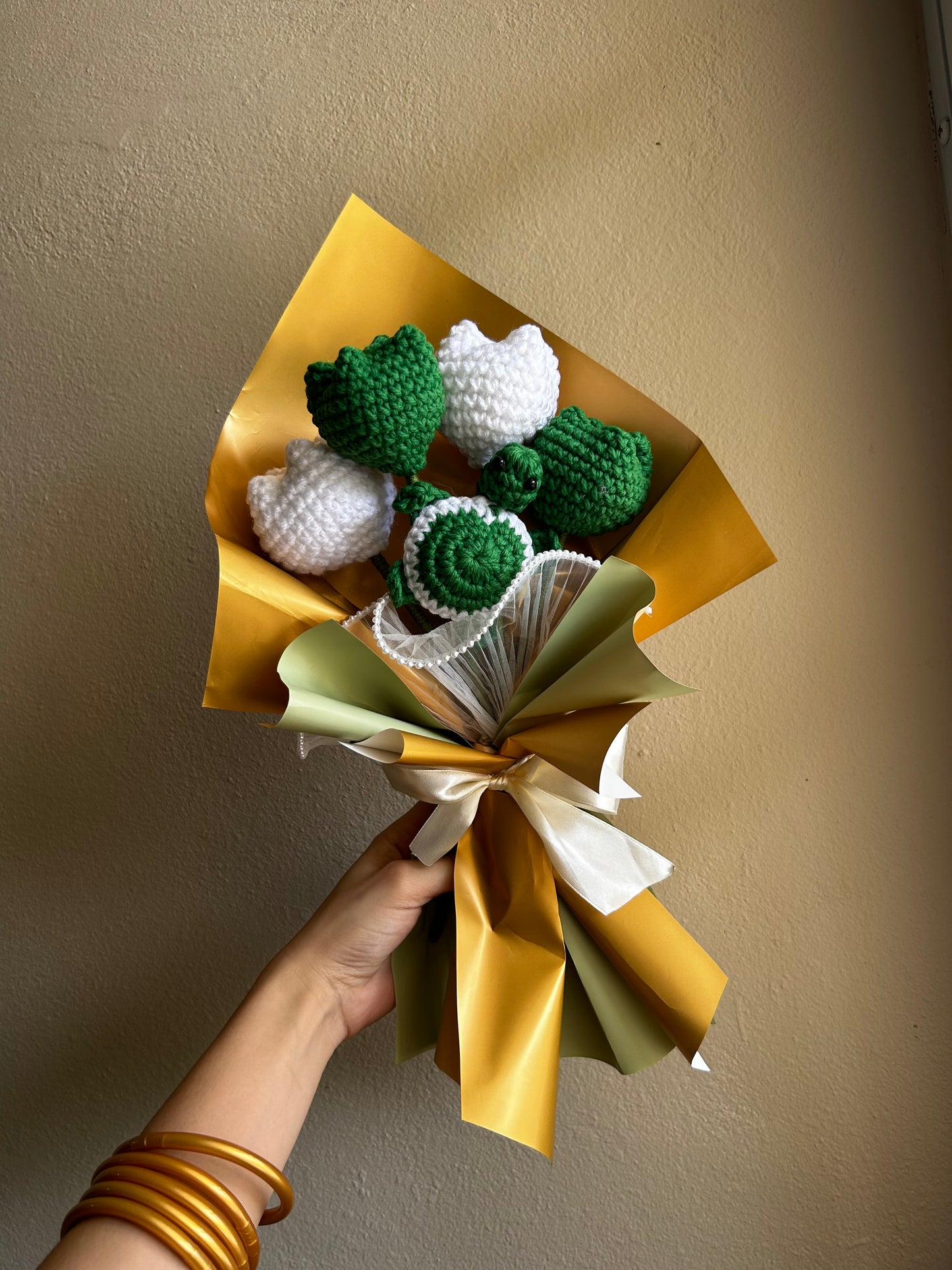 Turtle bouquet 🤍